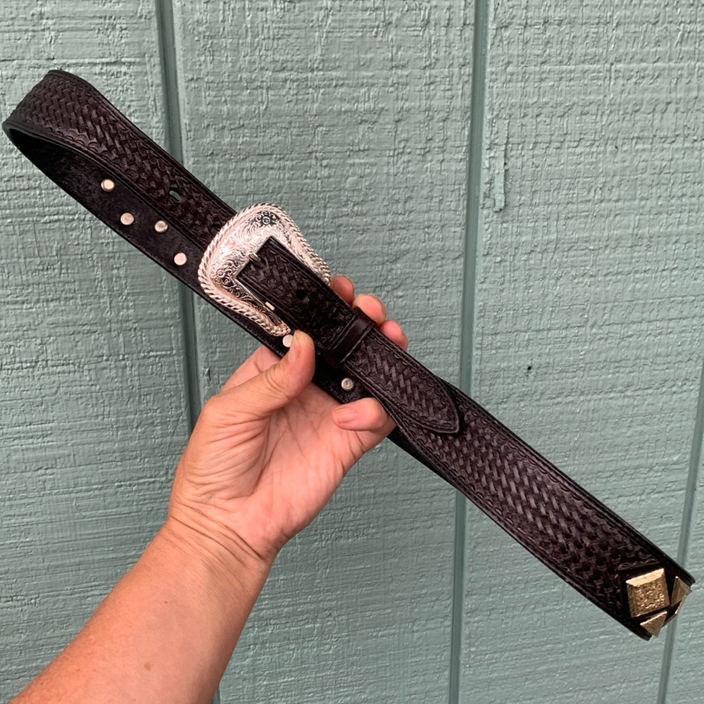 NOCONA black belt 36 concho basket weave